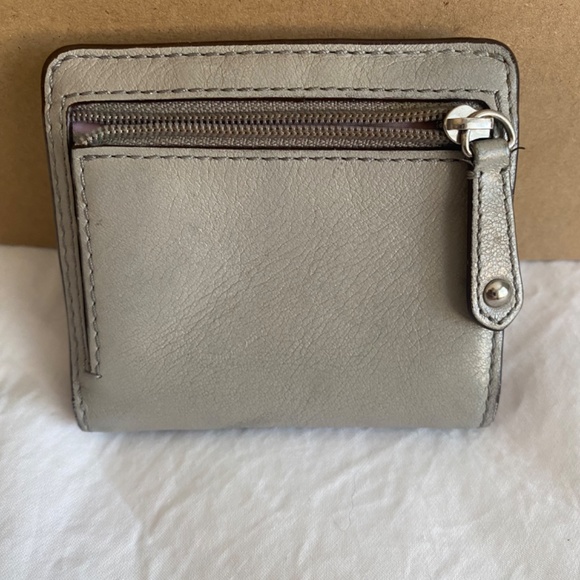 Coach Bifold Small Leather Wallet Grey - Picture 3 of 4